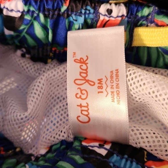 CAT & Jack Toucan Swim Trunks 18M - Picture 7 of 8